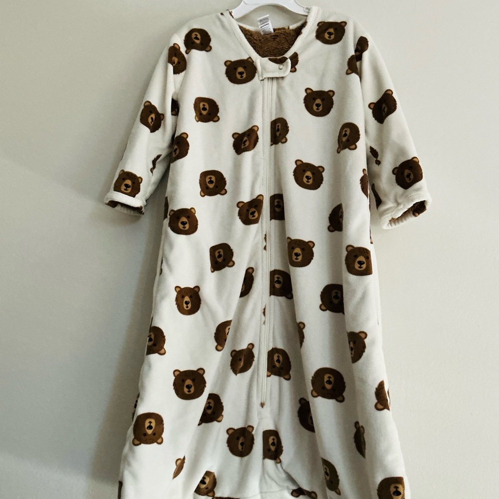 Hudson Baby BEAR LONG SLEEVE 12-18 M Fleece Plush Sleepsack